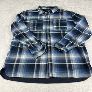 Rugged Elements Men's Size XL Blue Flannel Shirt